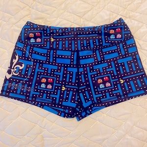Barbell Voodoo Pac-Man Booty Shorts